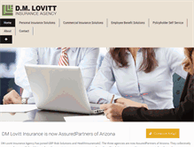 Tablet Screenshot of dmlovitt.com